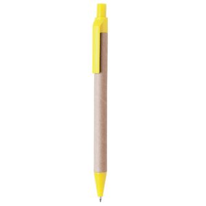 Bolígrafos personalizados Eco amarillo