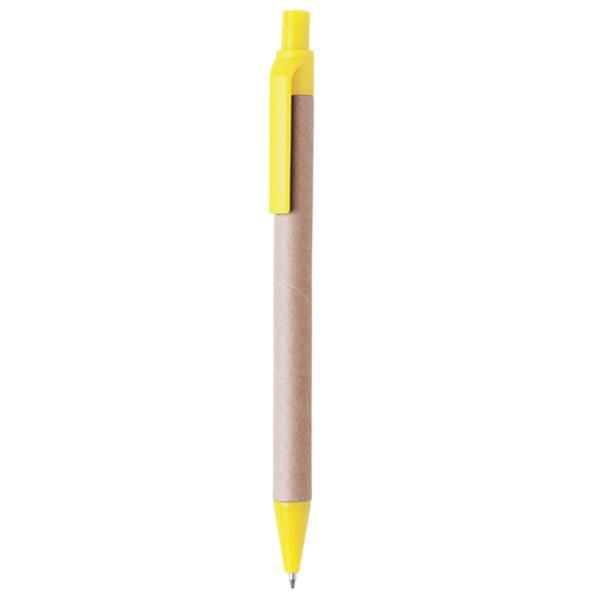 Bolígrafos personalizados Eco amarillo